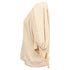 Women's Ulla Johnson Pia Knitted Puffed Sleeve Blouse in Cream Cotton
