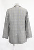 Women's Zadig & Voltaire Plaid Single-Breasted Blazer in Grey Wool