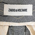 Women's Zadig & Voltaire Plaid Bootcut Trousers in Grey Wool