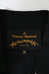 Women's Vivienne Westwood Button-Down Long Sleeve Shirt in Black Linen