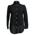 Women's Vivienne Westwood Button-Down Long Sleeve Shirt in Black Linen