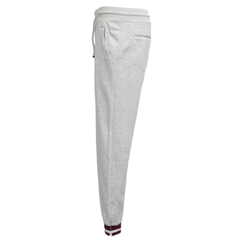 Men's Brunello Cucinelli Drawstring Sweatpants in Grey Cotton