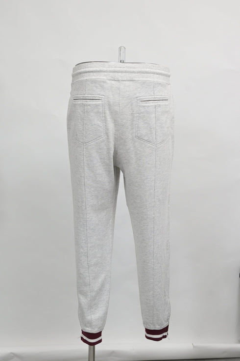 Men's Brunello Cucinelli Drawstring Sweatpants in Grey Cotton