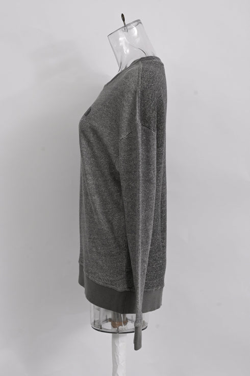 Women's The North Face Essential Sweatshirt in Grey Cotton