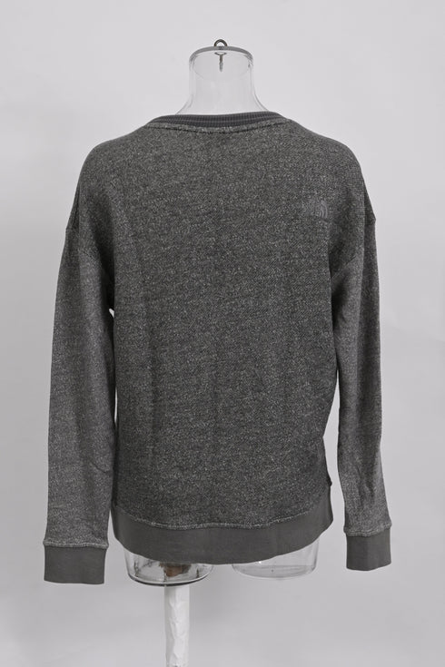 Women's The North Face Essential Sweatshirt in Grey Cotton