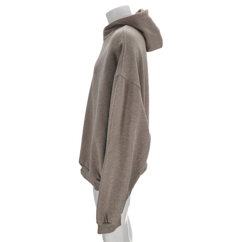 Men's Fear of God Essentials Hoodie in Brown Cotton