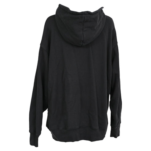 Women's Anine Bing Alto Logo Hoodie in Black Cotton
