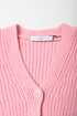 Women's Iro Uberta Oversized Ribbed Cardigan In Pink Polyester