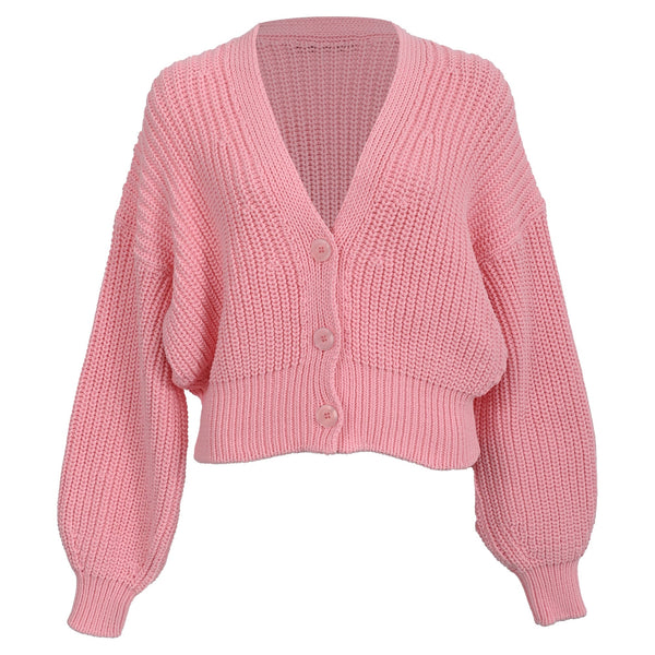Women's Iro Uberta Oversized Ribbed Cardigan In Pink Polyester