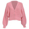Women's Iro Uberta Oversized Ribbed Cardigan In Pink Polyester