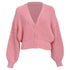Women's Iro Uberta Oversized Ribbed Cardigan In Pink Polyester