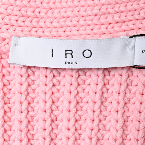 Women's Iro Uberta Oversized Ribbed Cardigan In Pink Polyester