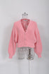 Women's Iro Uberta Oversized Ribbed Cardigan In Pink Polyester