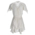 Women's Iro Balco Lace-Trimmed Jacquard Mini Dress In White Linen