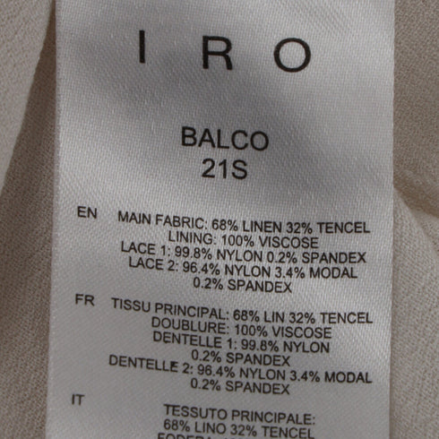 Women's Iro Balco Lace-Trimmed Jacquard Mini Dress In White Linen