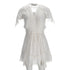 Women's Iro Balco Lace-Trimmed Jacquard Mini Dress In White Linen