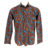 Men's Etro Paisley Print Shirt in Multicolor Cotton