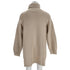 Women's Ba&sh Turtleneck Knitted Mini Dress in Beige Wool