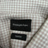 Men's Ermenegildo Zegna Trofeo Gingham Button-Down Shirt in Beige Cotton