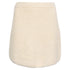 Women's Ba&Sh Fur-Accent Mini Skirt in Cream Alpaca Wool