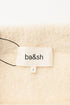 Women's Ba&Sh Fur-Accent Mini Skirt in Cream Alpaca Wool