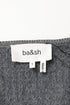 Women's Ba&Sh Harry Pocket Button-Down Cardigan in Grey Wool