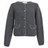 Women's Ba&Sh Harry Pocket Button-Down Cardigan in Grey Wool