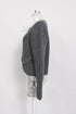 Women's Ba&Sh Harry Pocket Button-Down Cardigan in Grey Wool