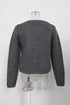 Women's Ba&Sh Harry Pocket Button-Down Cardigan in Grey Wool