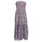 Women's Ba&Sh Piala Floral-Print Smocking Midi Dress in Multicolor Cotton