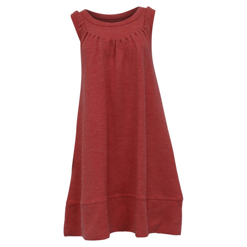 Women's Marc Jacobs Brown Sleeveless Dress in Red Wool