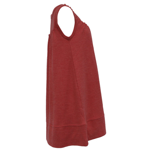 Women's Marc Jacobs Brown Sleeveless Dress in Red Wool
