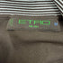 Men's Etro Stripe Accent Short Sleeve Polo Shirt in Brown Cotton