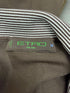 Men's Etro Stripe Accent Short Sleeve Polo Shirt in Brown Cotton