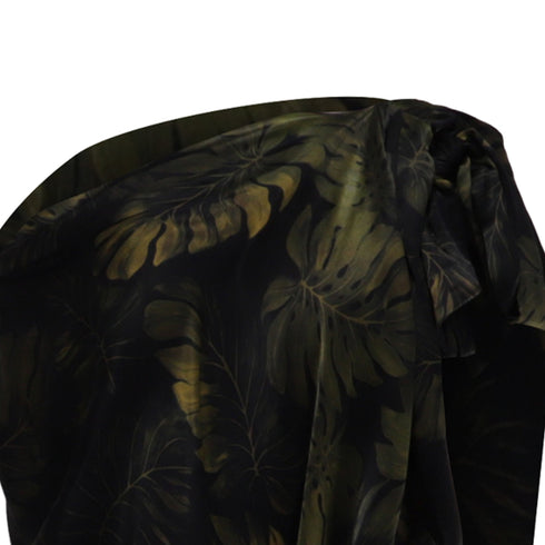Women's Lanvin Palm Leaf-Print Dress and Leggings Set in Olive Polyamide