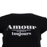 Women's Zadig & Voltaire Skinny Amour Toujours T-Shirt in Black Cotton