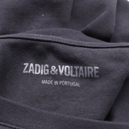 Women's Zadig & Voltaire Skinny Amour Toujours T-Shirt in Black Cotton