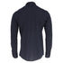 Men's Zegna Button-Down Long Sleeve Shirt in Navy Blue Cotton