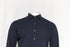 Men's Zegna Button-Down Long Sleeve Shirt in Navy Blue Cotton