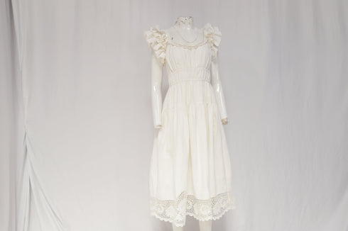 Women's Ulla Johnson Leona Midi Dress in White Linen