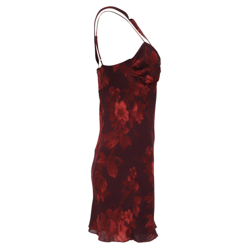Women's Reformation Iryna Mini Dress in Burgundy Viscose