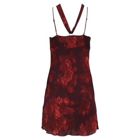 Women's Reformation Iryna Mini Dress in Burgundy Viscose