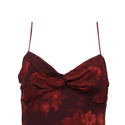 Women's Reformation Iryna Mini Dress in Burgundy Viscose