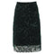Women's Reformation Blanca Sequined Midi Skirt in Green Nylon