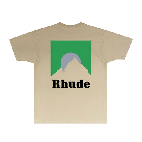 Rhude T-shirts Printed Trendy Pure Cotton