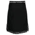 Women's T by Alexander Lace Trimmed Skirt in Black Polyamide