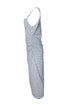 Women's Vince, black and white striped spaghetti maxi dress