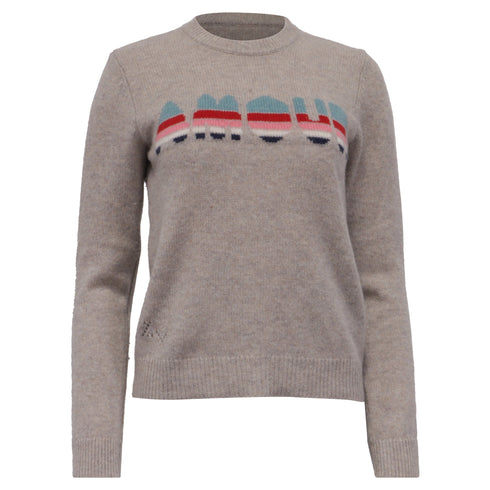 Women's Zadig & Voltaire Amour Knitted Sweater in Beige Cashmere