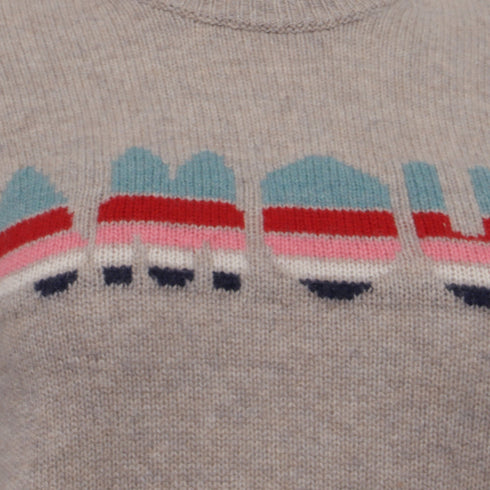 Women's Zadig & Voltaire Amour Knitted Sweater in Beige Cashmere