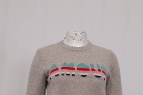 Women's Zadig & Voltaire Amour Knitted Sweater in Beige Cashmere